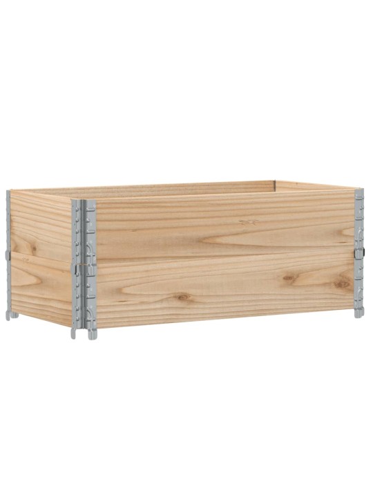 Paletové nástavce 2 ks 100 x 50 cm masivní borové dřevo