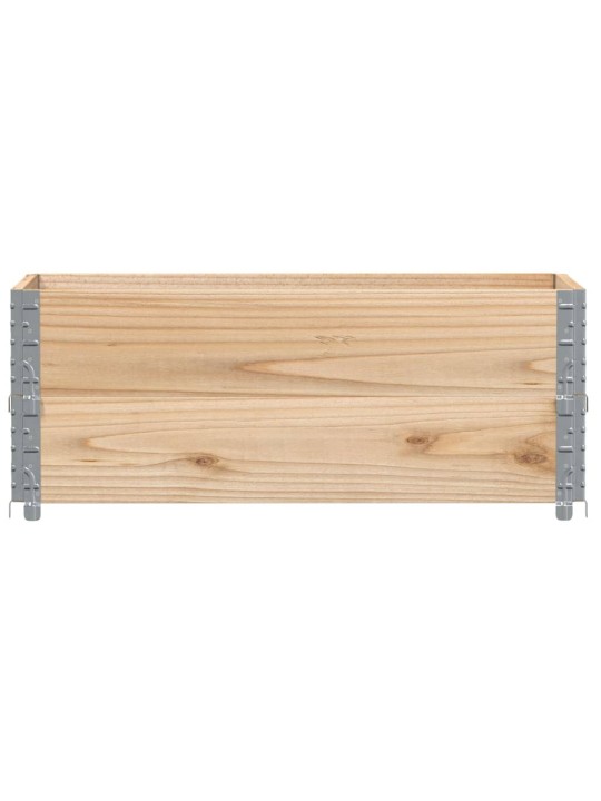 Paletové nástavce 2 ks 100 x 50 cm masivní borové dřevo