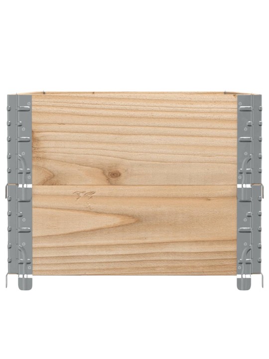 Paletové nástavce 2 ks 100 x 50 cm masivní borové dřevo