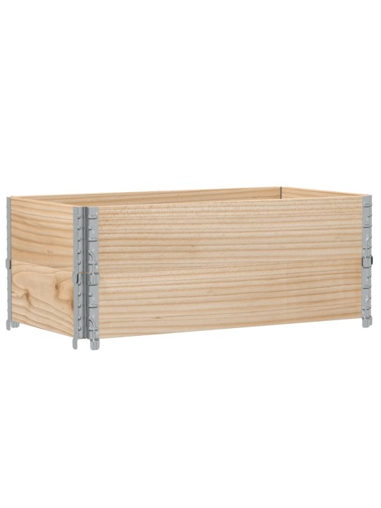 Paletové nástavce 2 ks 100 x 50 cm masivní borové dřevo