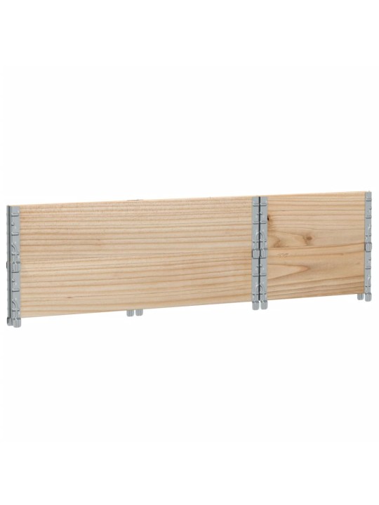 Paletové nástavce 2 ks 100 x 50 cm masivní borové dřevo