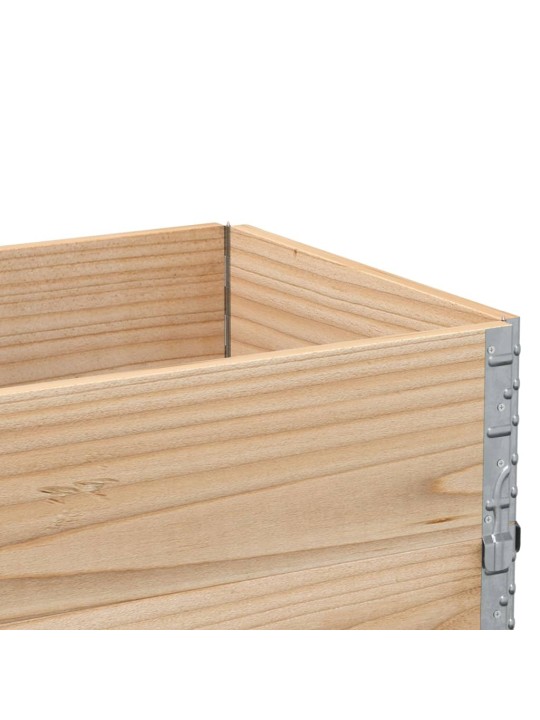 Paletové nástavce 2 ks 100 x 50 cm masivní borové dřevo