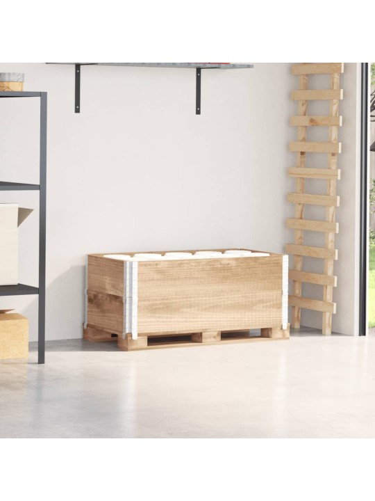 Paletové nástavce 2 ks 100 x 50 cm masivní borové dřevo