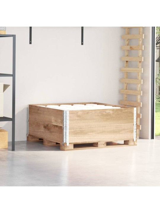 Paletové nástavce 2 ks 100 x 100 cm masivní borové dřevo