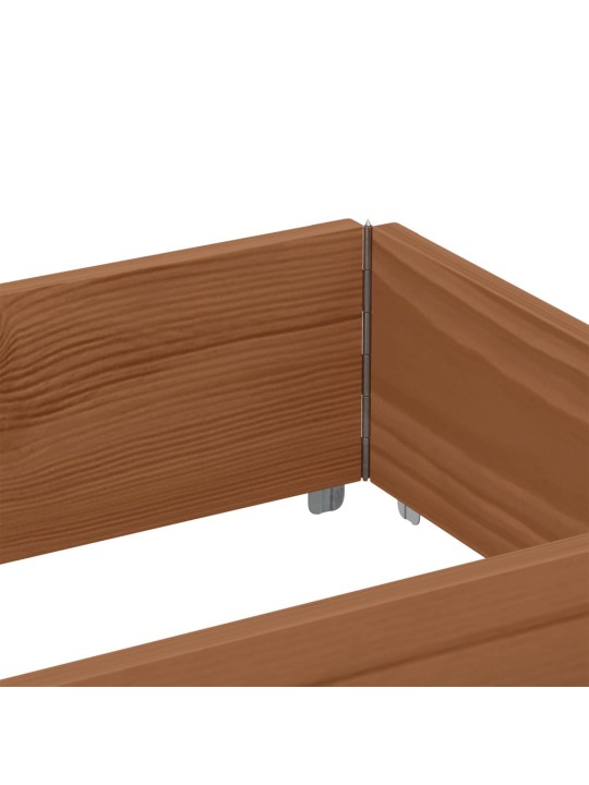 Paletový nástavec hnědý 150 x 50 cm masivní borové dřevo