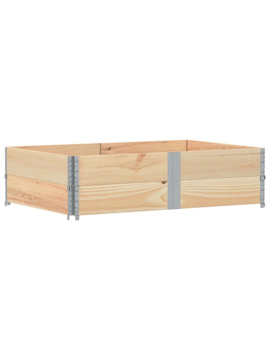 Paletové nástavce 2 ks 150 x 100 cm masivní borové dřevo