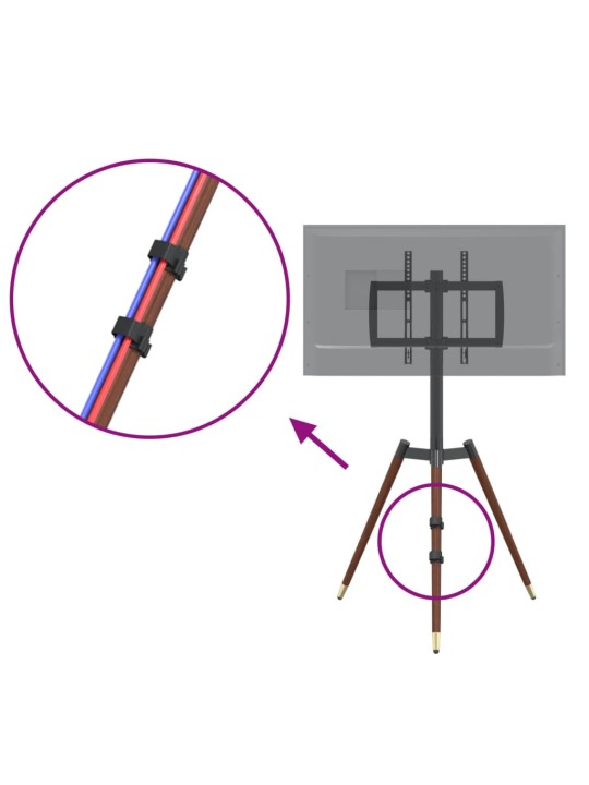 Stojan na TV trojnožka 37"–65" max. VESA 400 x 400 mm 40 kg