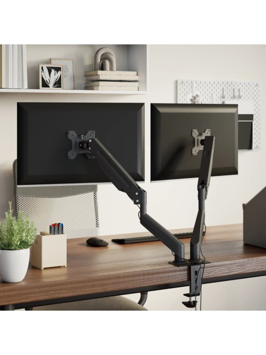 Dvojité rameno na monitory max. 27" plynová pružina 20 kg