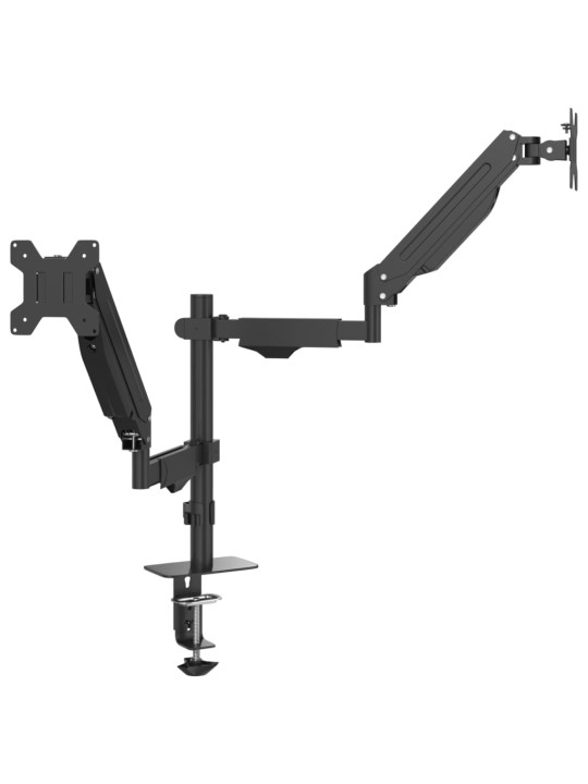 Dvojité rameno na monitory max. 27" plynová pružina 20 kg