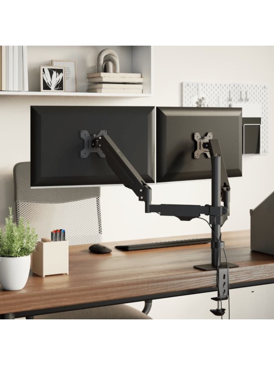 Dvojité rameno na monitory max. 27" plynová pružina 20 kg