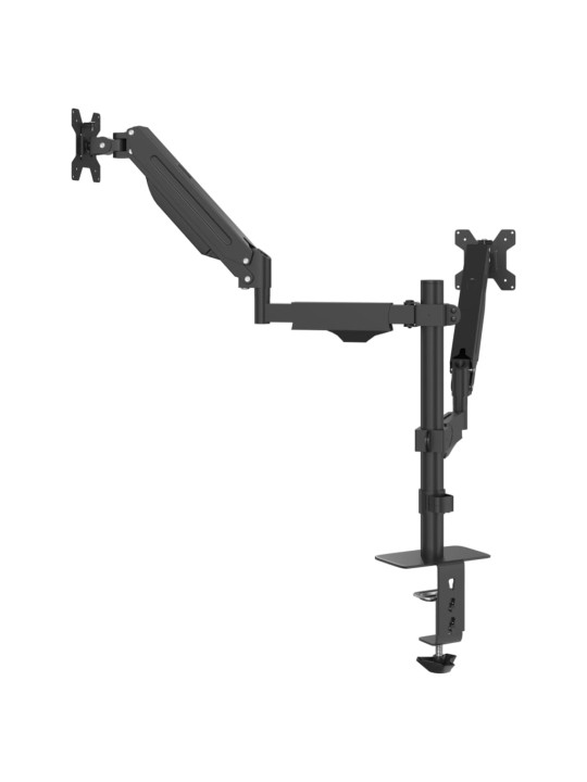Dvojité rameno na monitory max. 27" plynová pružina 20 kg
