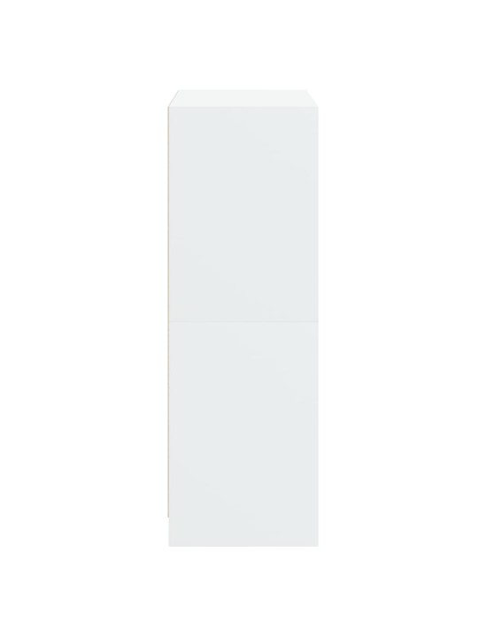 Highboard s dvířky bílý 68 x 37 x 109 cm kompozitní dřevo