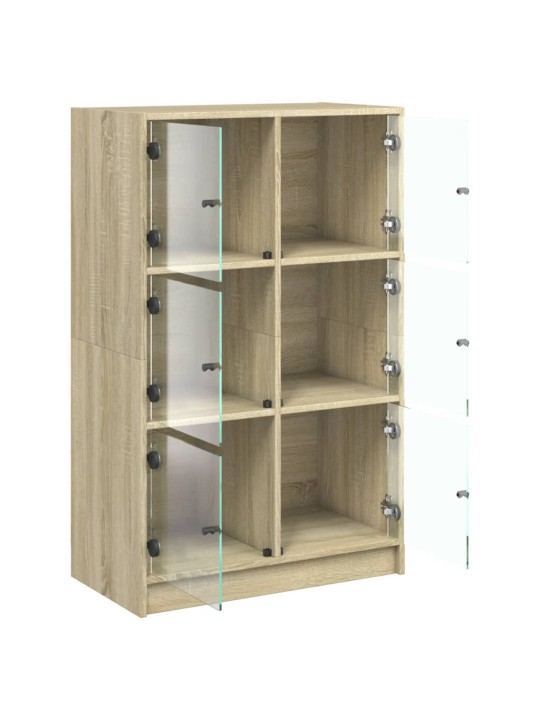 Highboard s dvířky dub sonoma 68 x 37 x 109 cm kompozitní dřevo