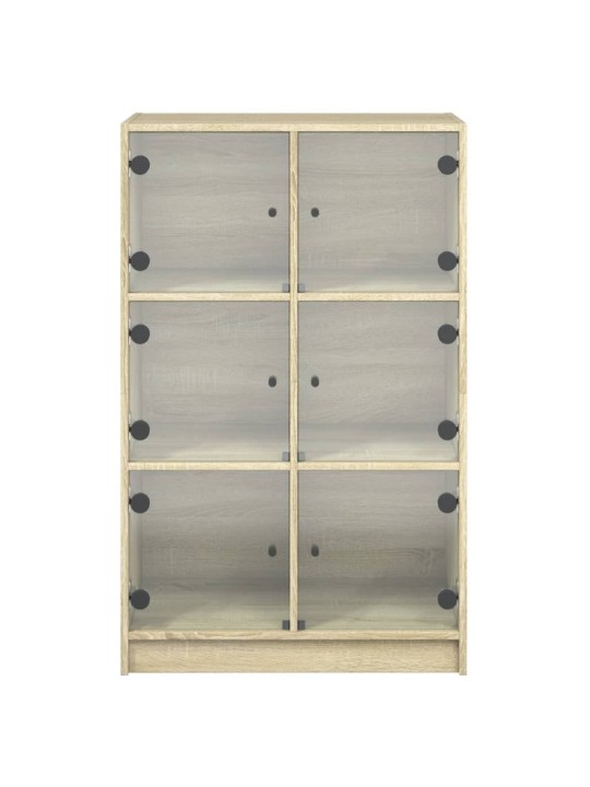 Highboard s dvířky dub sonoma 68 x 37 x 109 cm kompozitní dřevo