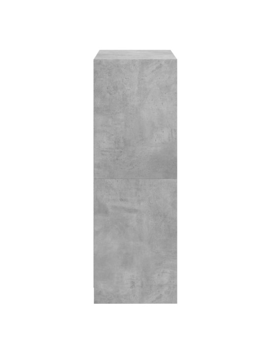 Highboard s dvířky betonově šedý 68x37x109 cm kompozitní dřevo