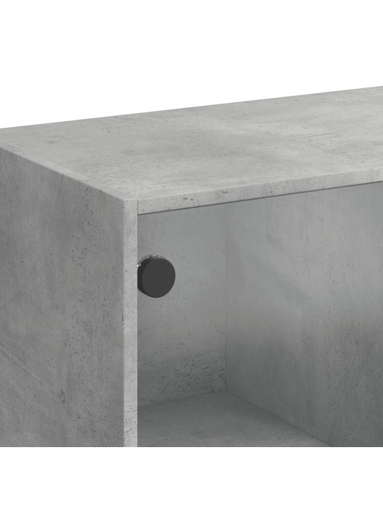 Highboard s dvířky betonově šedý 68x37x109 cm kompozitní dřevo