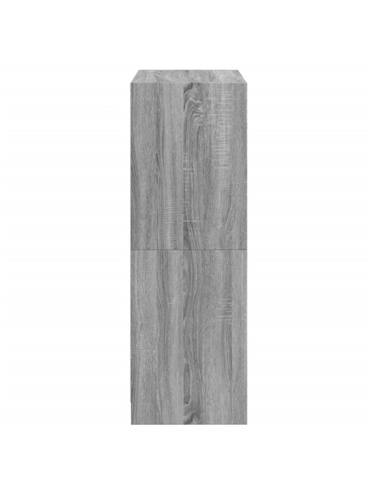 Highboard s dvířky šedý sonoma 68x37x109 cm kompozitní dřevo