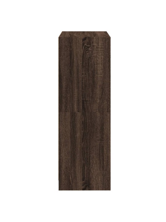 Highboard s dvířky hnědý dub 68 x 37 x 109 cm kompozitní dřevo
