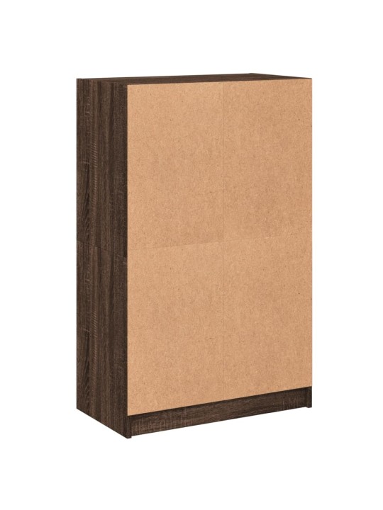 Highboard s dvířky hnědý dub 68 x 37 x 109 cm kompozitní dřevo