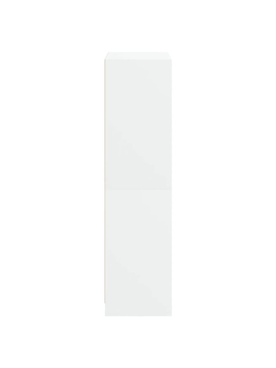 Highboard s dvířky bílý 68 x 37 x 142 cm kompozitní dřevo