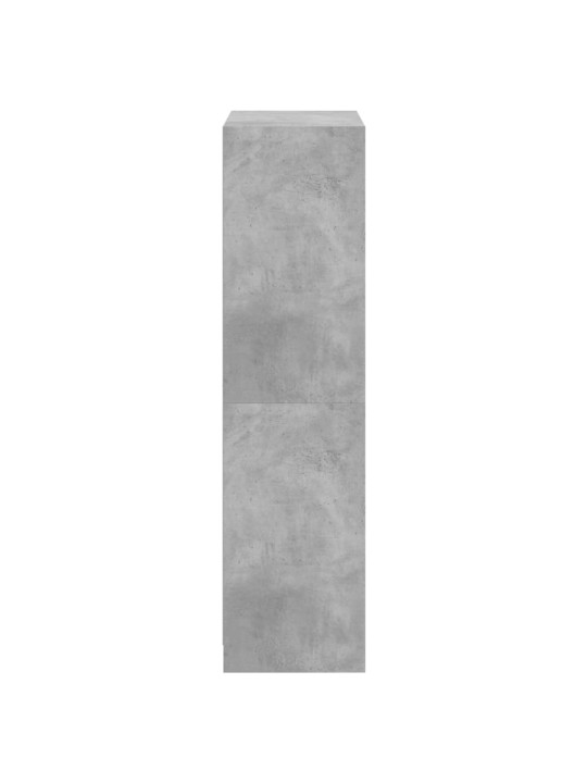 Highboard s dvířky betonově šedý 68x37x142 cm kompozitní dřevo