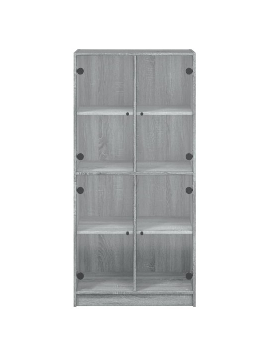 Highboard s dvířky šedý sonoma 68x37x142 cm kompozitní dřevo