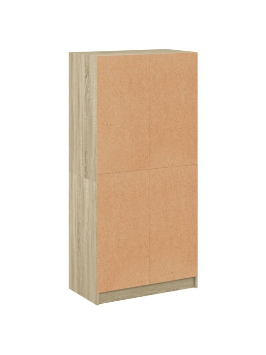Highboard s dvířky dub sonoma 68 x 37 x 142 cm kompozitní dřevo