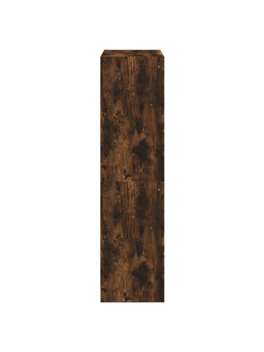 Highboard s dvířky kouřový dub 68x37x142 cm kompozitní dřevo