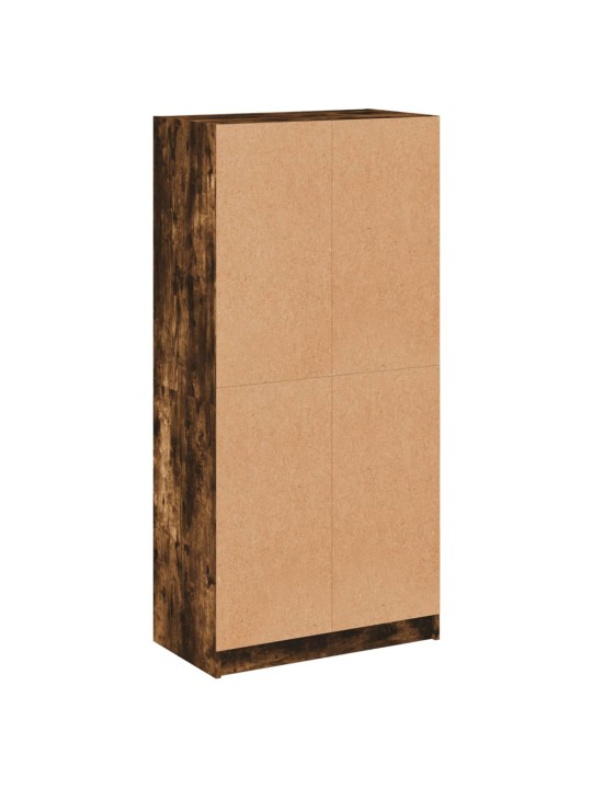 Highboard s dvířky kouřový dub 68x37x142 cm kompozitní dřevo