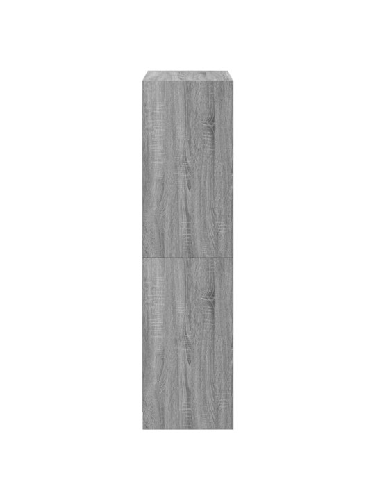 Highboard s dvířky šedý sonoma 68x37x142 cm kompozitní dřevo
