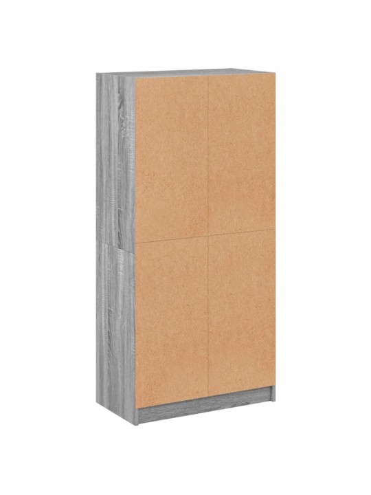Highboard s dvířky šedý sonoma 68x37x142 cm kompozitní dřevo