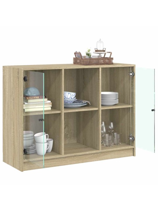 Příborník dub sonoma 102 x 37 x 75,5 cm kompozitní dřevo