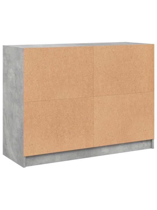 Příborník betonově šedý 102 x 37 x 75,5 cm kompozitní dřevo