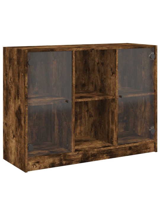 Příborník kouřový dub 102 x 37 x 75,5 cm kompozitní dřevo