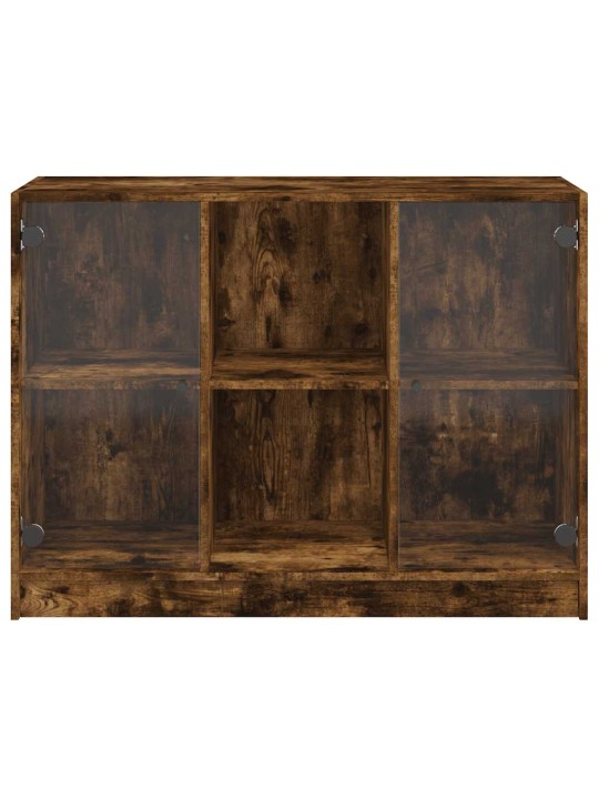 Příborník kouřový dub 102 x 37 x 75,5 cm kompozitní dřevo