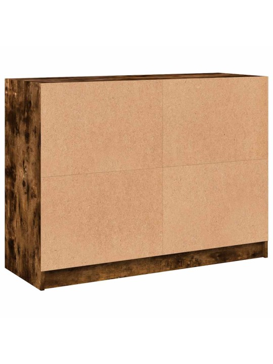 Příborník kouřový dub 102 x 37 x 75,5 cm kompozitní dřevo