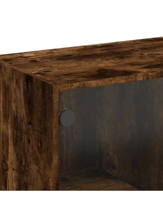 Příborník kouřový dub 102 x 37 x 75,5 cm kompozitní dřevo