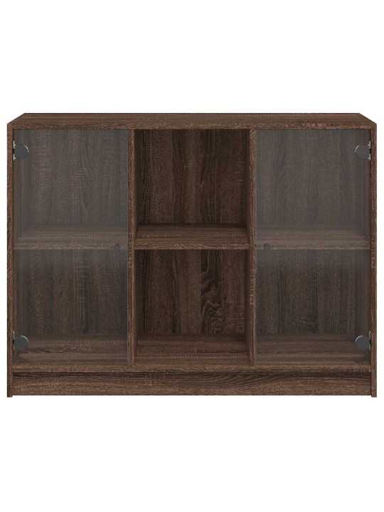 Příborník hnědý dub 102 x 37 x 75,5 cm kompozitní dřevo