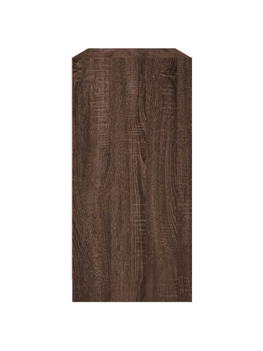 Příborník hnědý dub 102 x 37 x 75,5 cm kompozitní dřevo