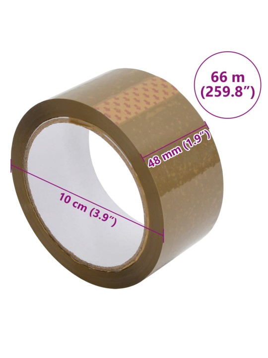Lepicí páska 72 ks hnědá 48 mm x 66 m