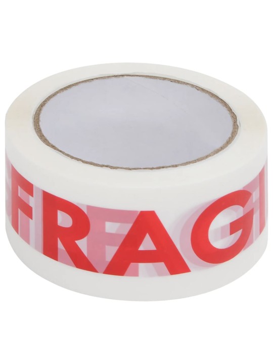 Lepicí páska 36 ks s potiskem FRAGILE bílá 48 mm x 66 m