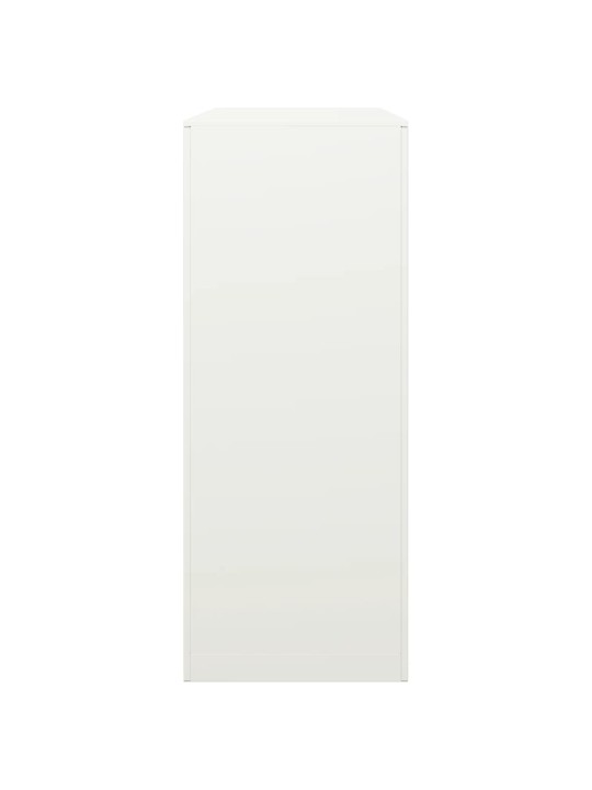 Stojan na palivové dřevo bílý 100 x 40 x 100 cm ocel