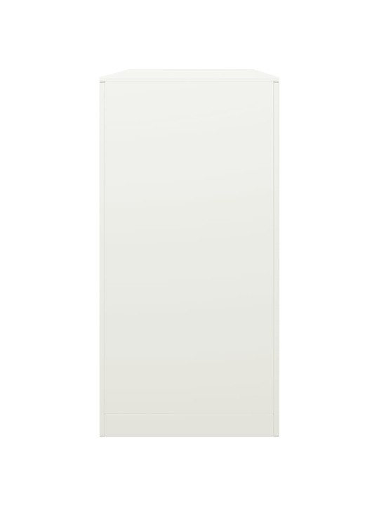Stojan na palivové dřevo bílý 100 x 40 x 80 cm ocel