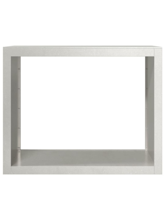 Stojan na palivové dřevo 100 x 40 x 80 cm nerezová ocel