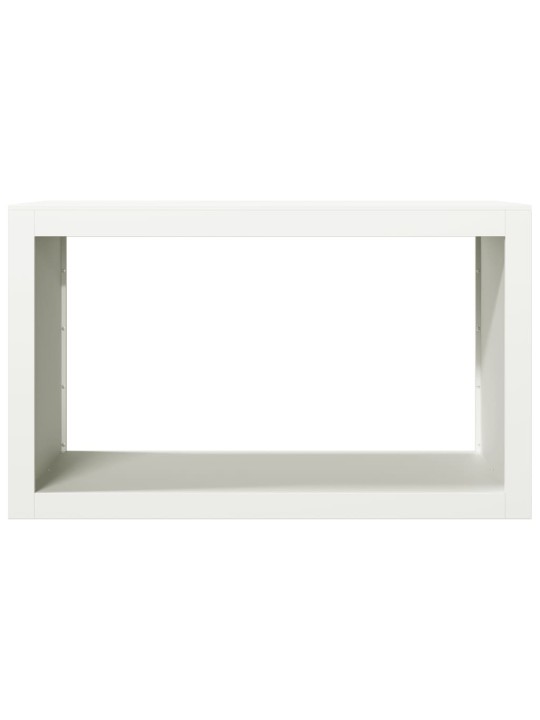 Stojan na palivové dřevo bílý 100 x 40 x 60 cm ocel