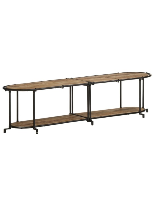 TV stolek 160 x 42 x 40 cm masivní hrubé mangovníkové dřevo