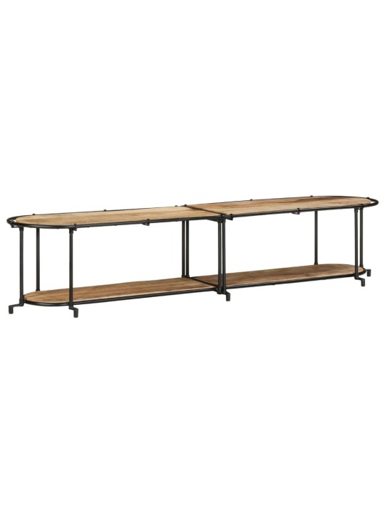 Tv stolek 200 x 42 x 40 cm masivní hrubé mangovníkové dřevo