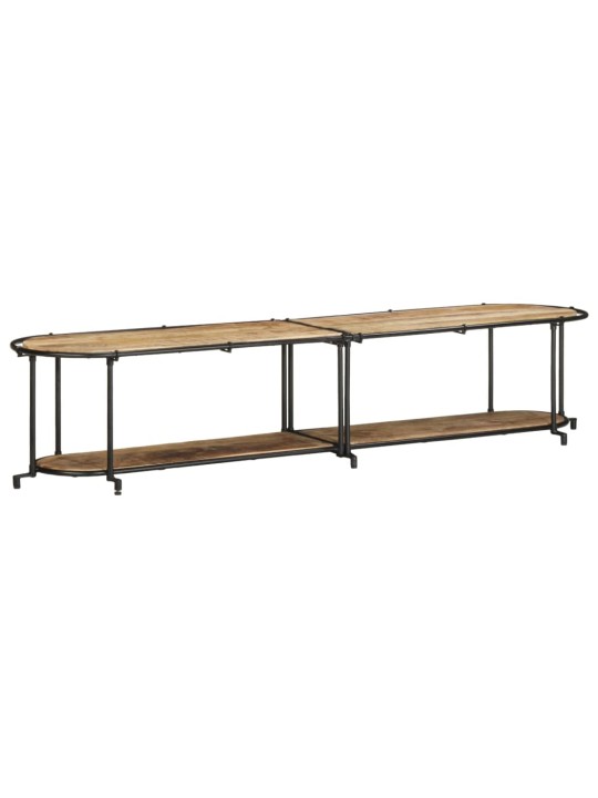 Tv stolek 200 x 42 x 40 cm masivní hrubé mangovníkové dřevo