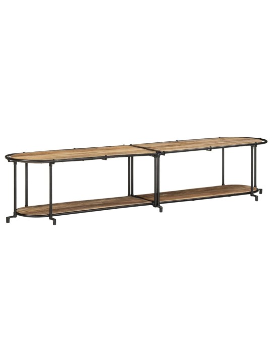 Tv stolek 200 x 42 x 40 cm masivní hrubé mangovníkové dřevo