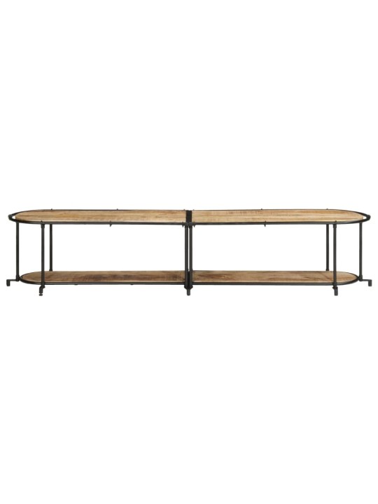 Tv stolek 200 x 42 x 40 cm masivní hrubé mangovníkové dřevo